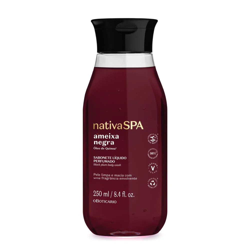 O Boticário Nativa SPA Sabonete Líquido Perfumado Ameixa Negra 250 ml