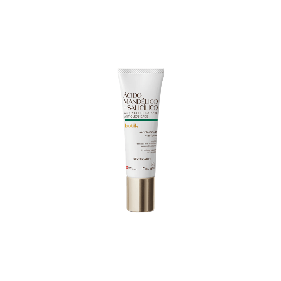 O Boticário Botik Acqua Gel Hidratante Antioleosidade Ácido Mandélico + Salicílico 50g