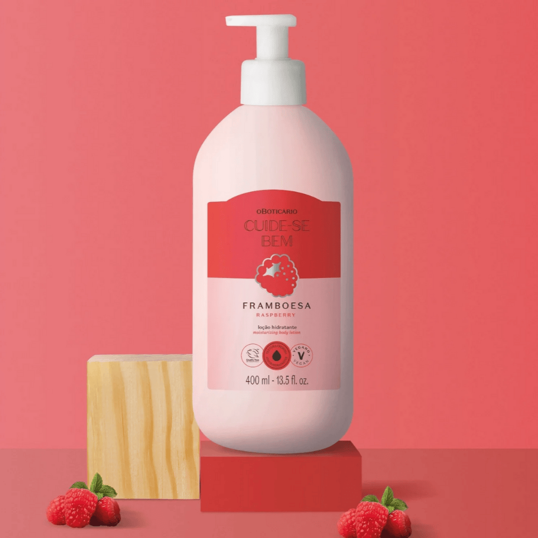 O Boticário Cuide-se Bem Loção Hidratante Framboesa 400ml