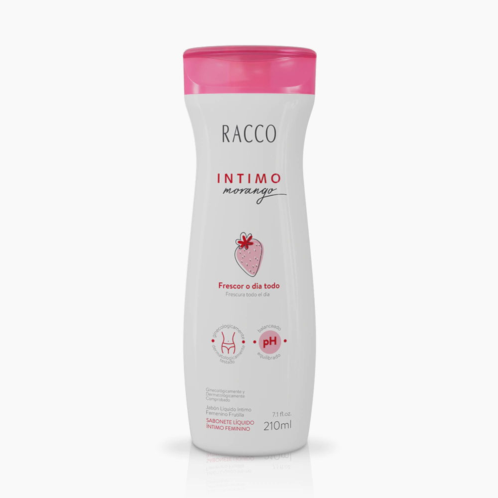 🧴 Sabonete Líquido Íntimo Feminino Morango 210ml – Racco