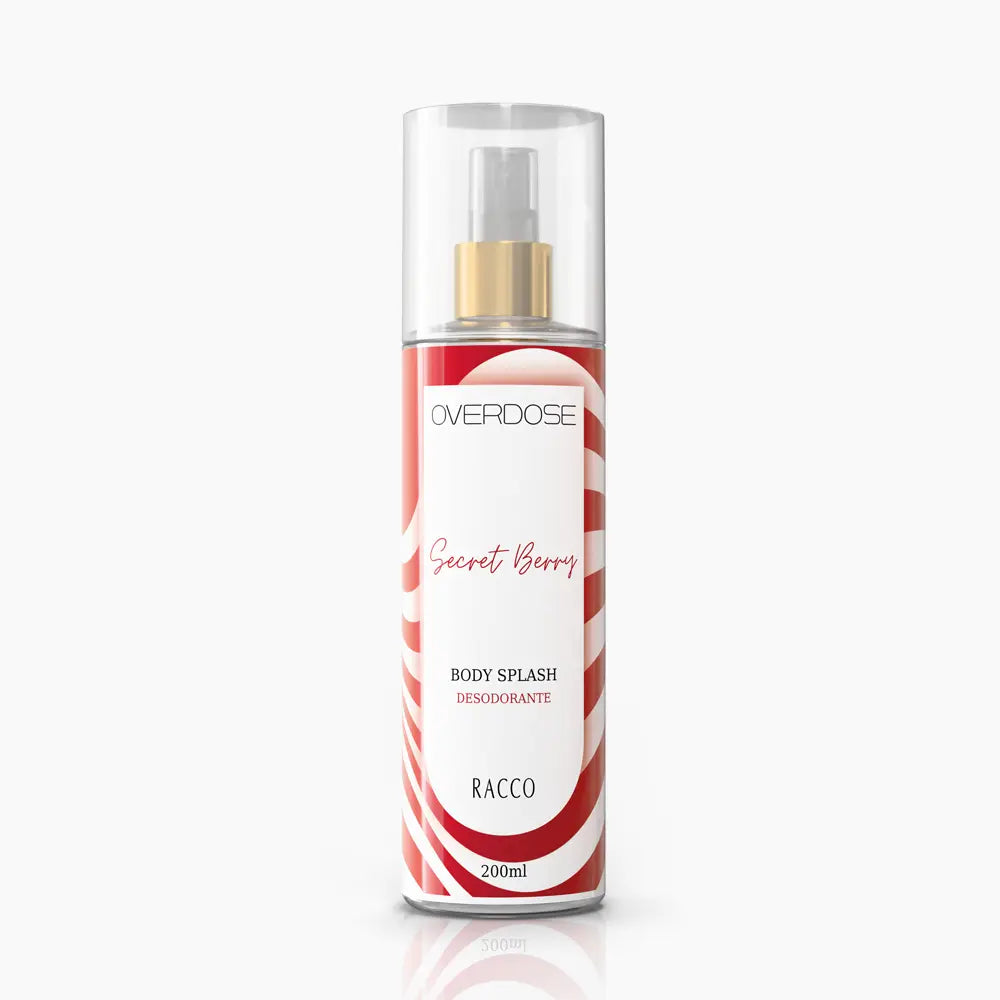 Body Splash Desodorante Secret Berry Overdose Racco, 200ml