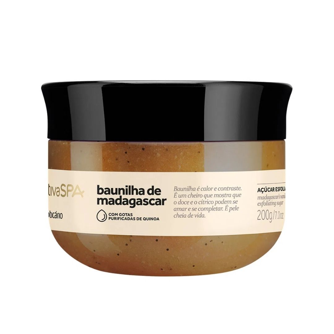 O Boticário Nativa SPA Açúcar Esfoliante Baunilha e Madagascar 200g