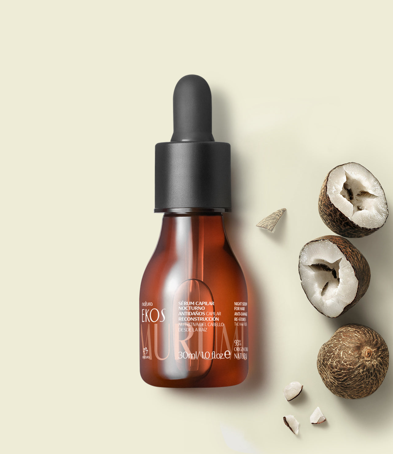 Sérum Noturno Anti-Danos para Cabelos Ekos Murumuru
