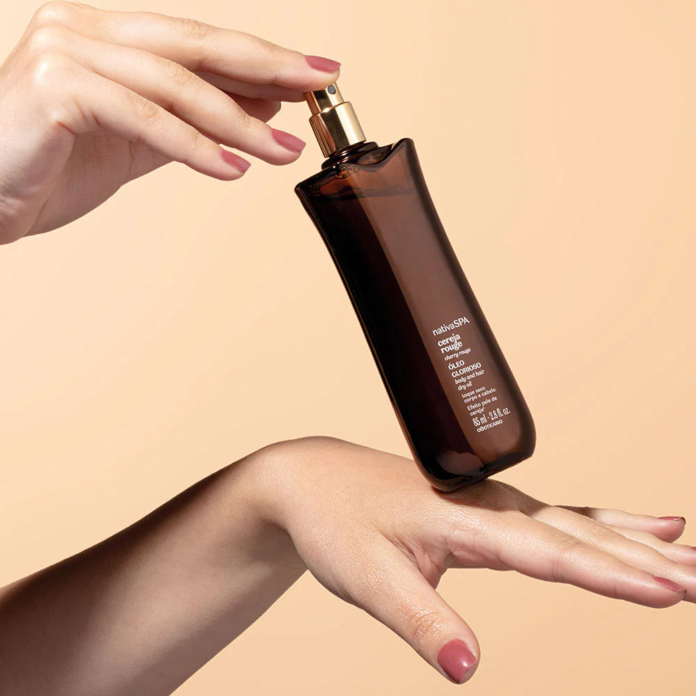 Nativa SPA Óleo Glorioso Cereja Rouge Corpo e Cabelo 85 ml