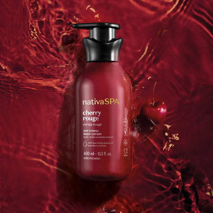 O Boticário Nativa SPA Loção Corporal Aveludada Cereja Rouge 400 ml