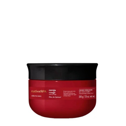 O Boticário Nativa SPA Cereja Rouge Creme Firmador de Colo 5 em 1 200g