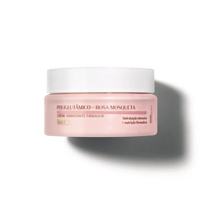 O Boticário Botik Creme Hidratante Firmador Poliglutâmico + Rosa Mosqueta 50g