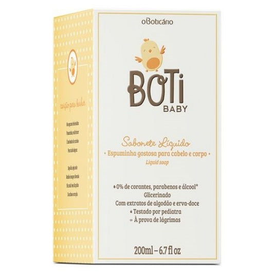 O BOTICÁRIO Boti Baby Sabonete Líquido Cabelo e Corpo 200ml