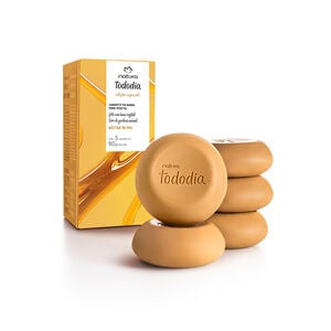 Natura - Tododia - Pistache em Creme - Kit Sabonetes Barra (5x90Gr) - (5x3.17Oz)