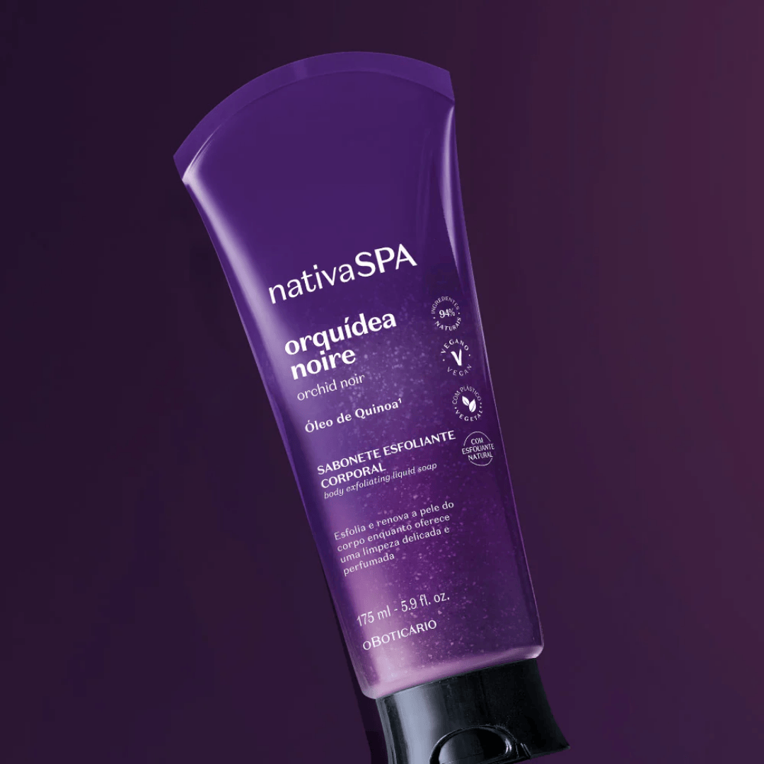 O Boticário Nativa SPA Sabonete Esfoliante Orquídea Noire 175ml