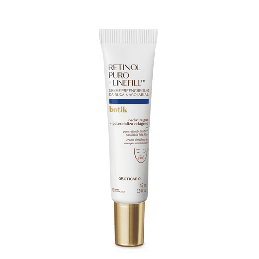 O Boticário Retinol Puro + Linefill Creme Preenchedor da Ruga Nasolabial Botik 15ml