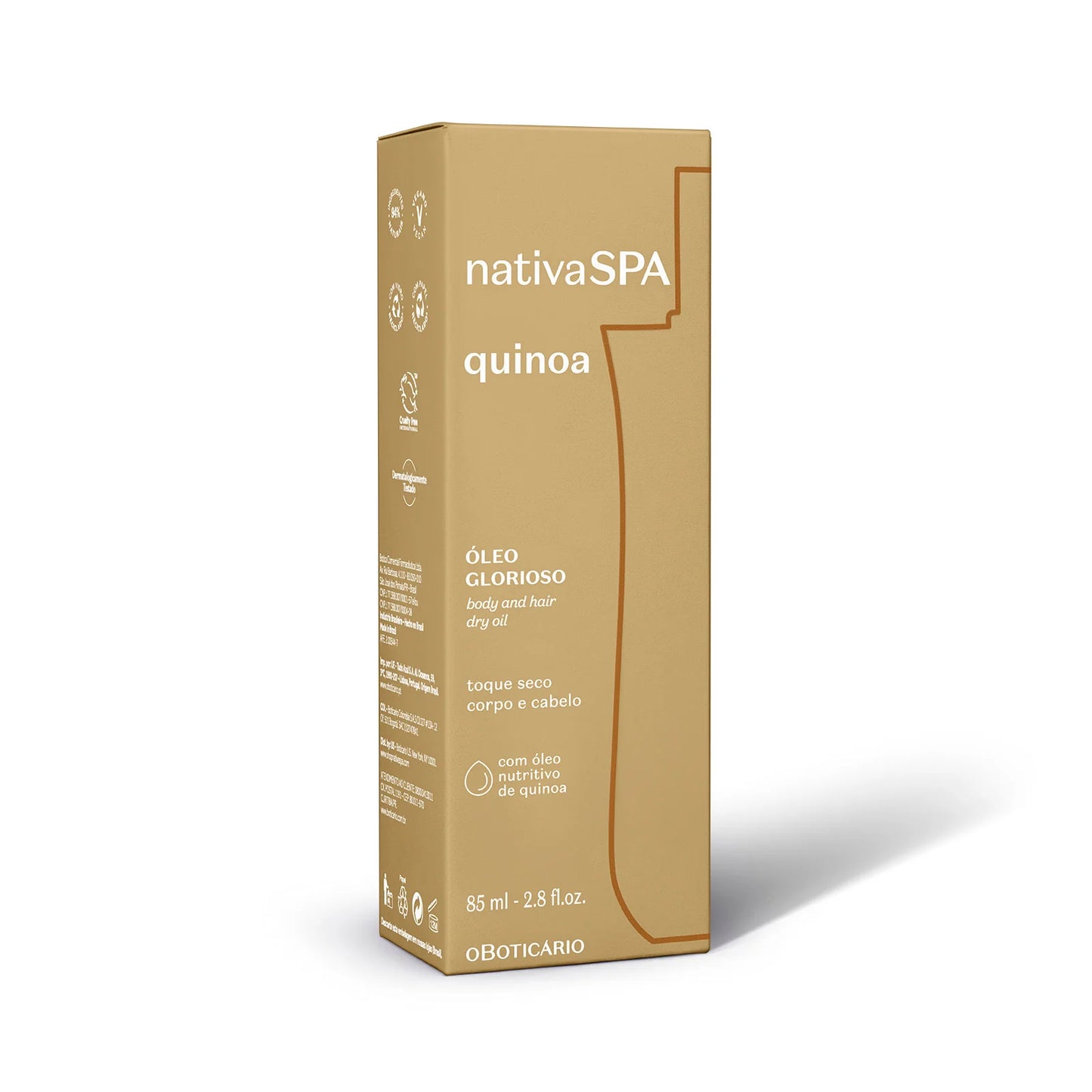 Nativa SPA Óleo Glorioso Quinoa Corpo e Cabelo 85 ml