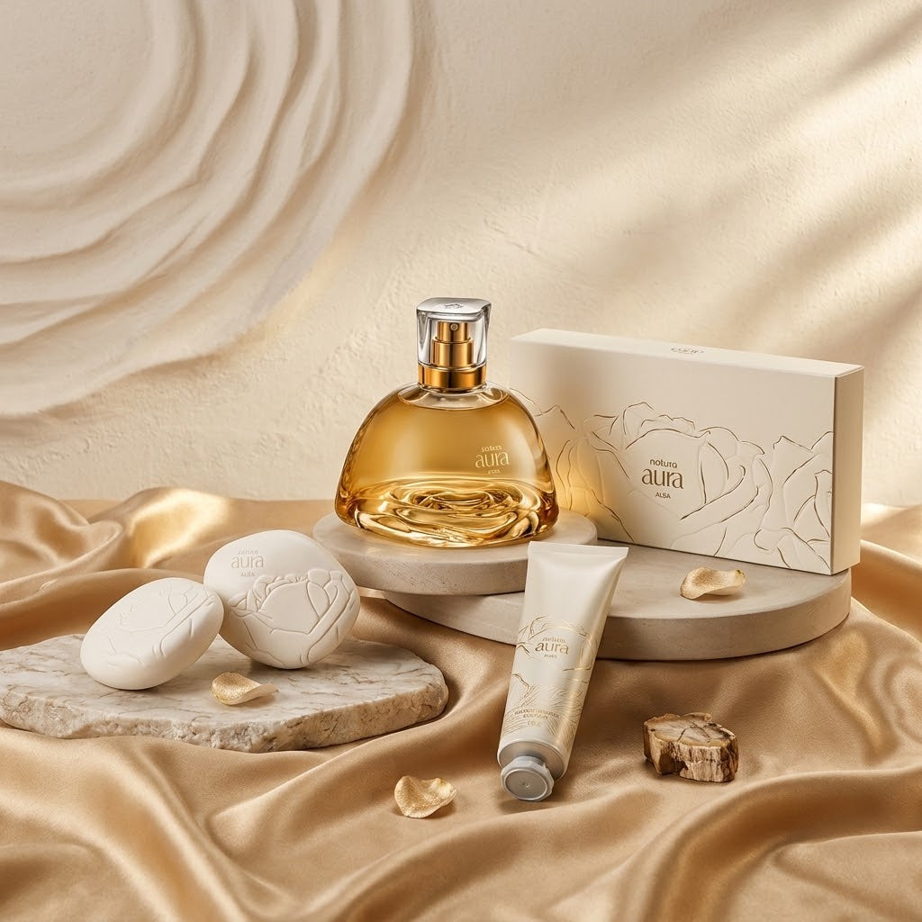 Kit Aura Alba Natura embalada para presente neste Natal