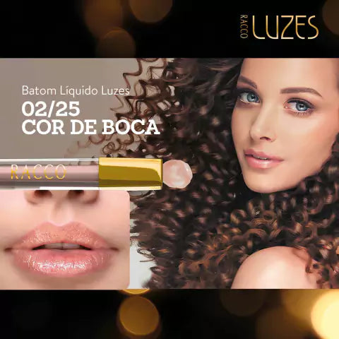Batom Líquido Luzes Racco – Cor de Boca, 3,5g SKU: 02/25