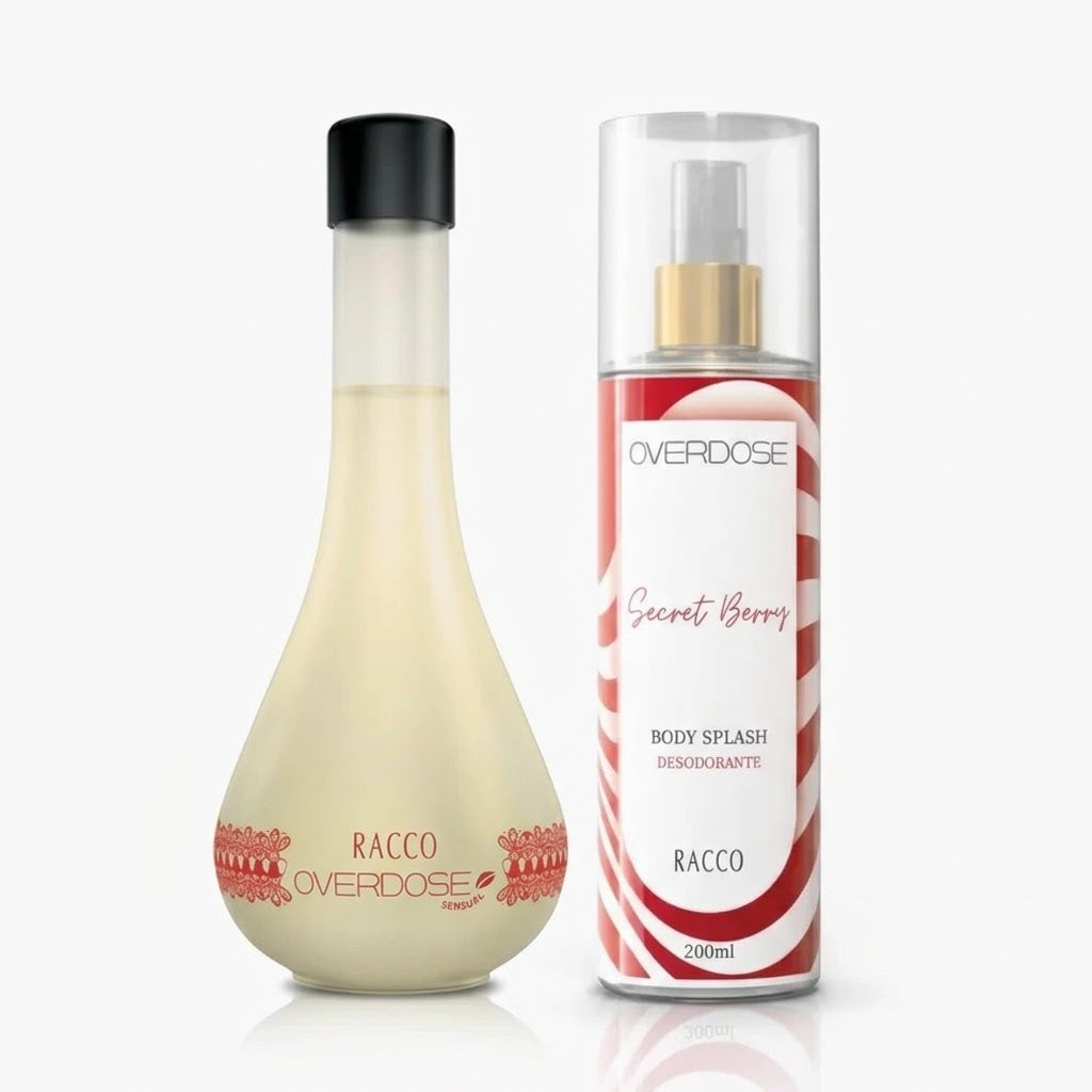 Kit Perfume e Body Splash Overdose Racco