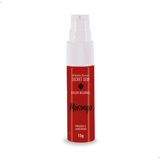 Calda Beijável Secret Sexy Abelha Rainha Sabor Morango 15g